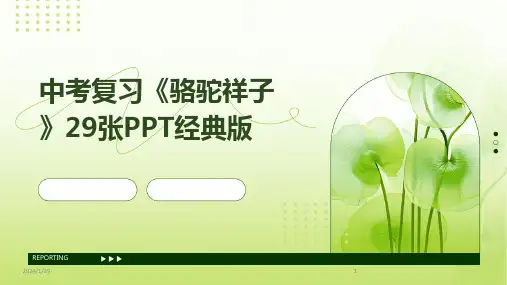 中考复习《骆驼祥子》29张PPT经典版(2024)