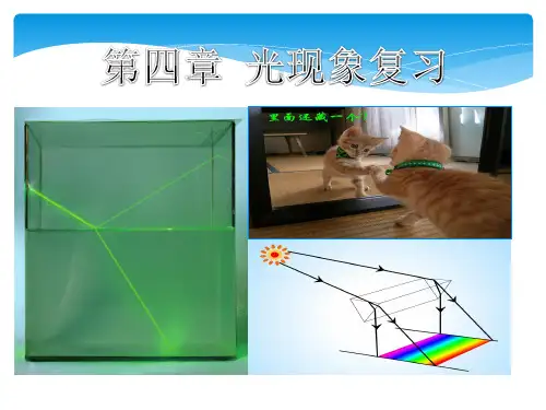 人教物理八年级上册第四章 光现象复习(共24张PPT)