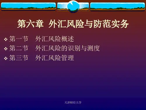 外汇风险与防范实务