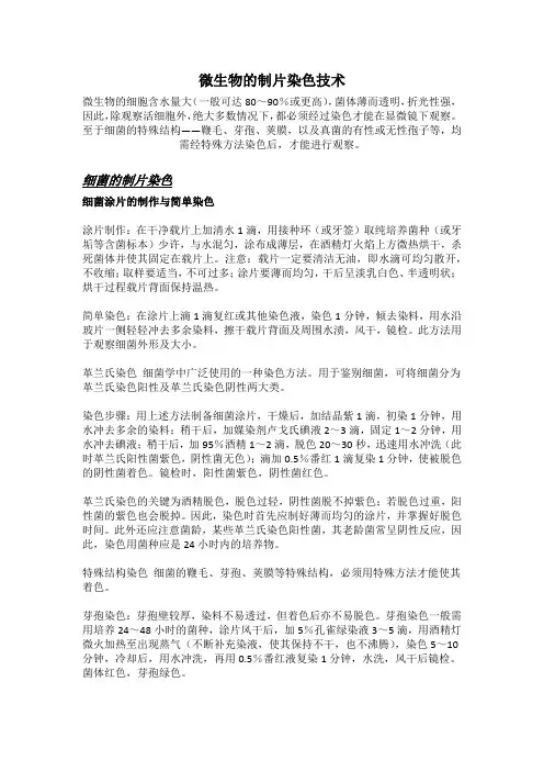 微生物的制片染色技术