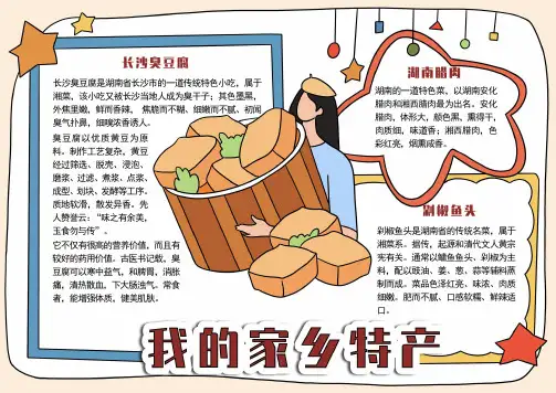 美食手抄报模板打印