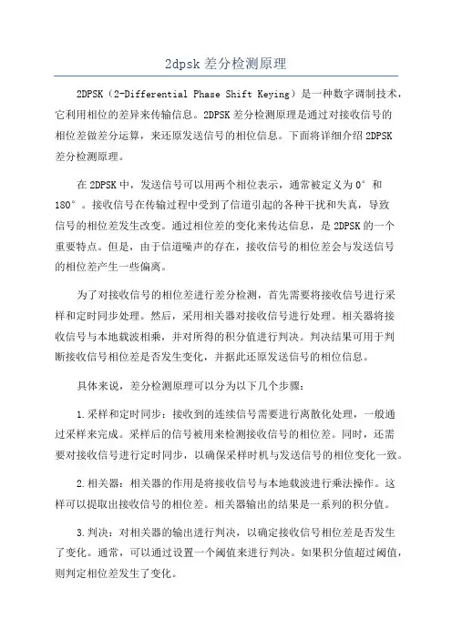 2dpsk差分检测原理