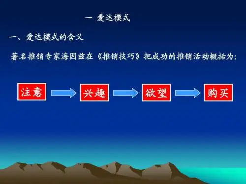 现代推销与实务-推销模式第三节