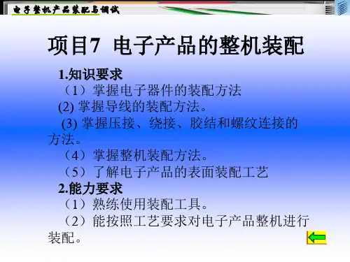 电子整机产品装配与调试课件 (7)