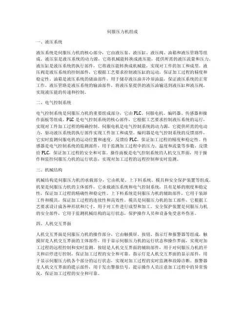 伺服压力机组成