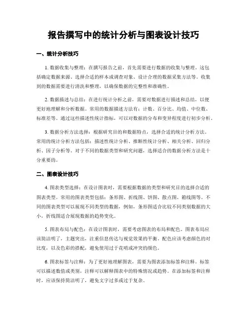 报告撰写中的统计分析与图表设计技巧