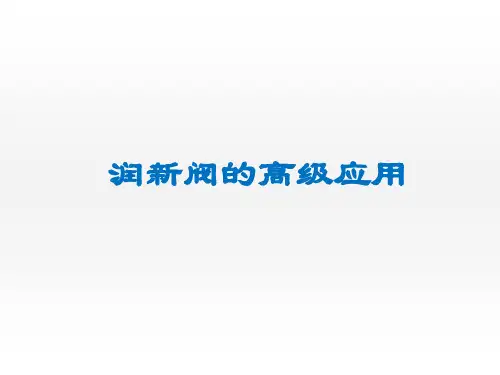 4.润新阀高级应用