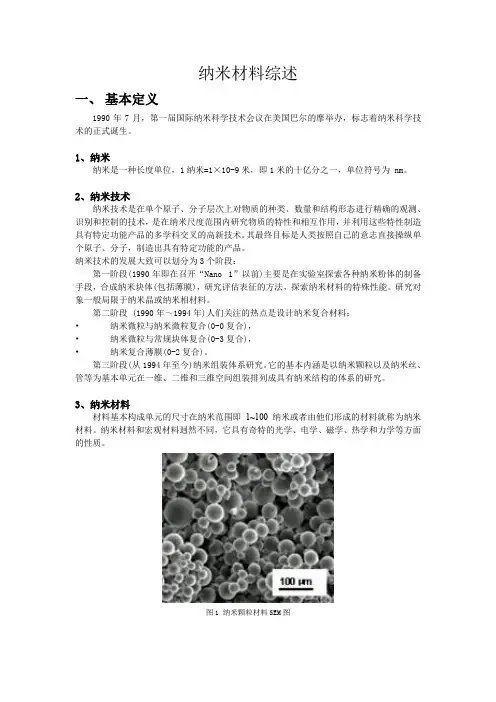 纳米材料综述
