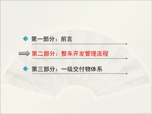 完整的整车开发流程