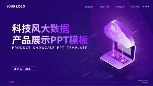 科技风大数据产品展示公司介绍企业简介PPT模板