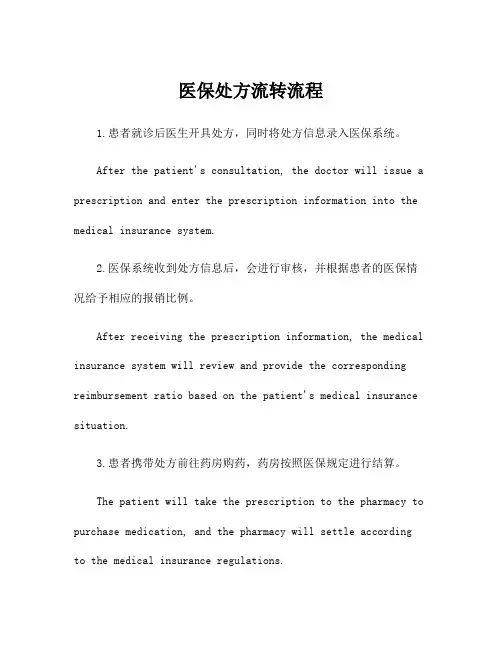 医保处方流转流程