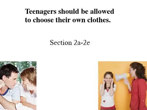 Unit 7 Teenagers should be allo课件(20张PPT)人教版英语九年级全