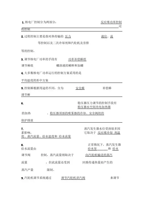 核电厂仪表与控制