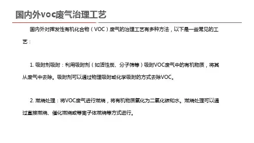 国内外voc废气治理工艺