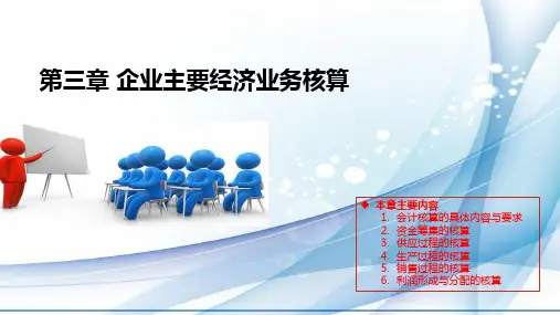 基础会计 第4版 第3章 企业主要经济业务的核算