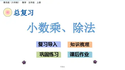 青岛版五年级上册数学《小数乘、除法》课件