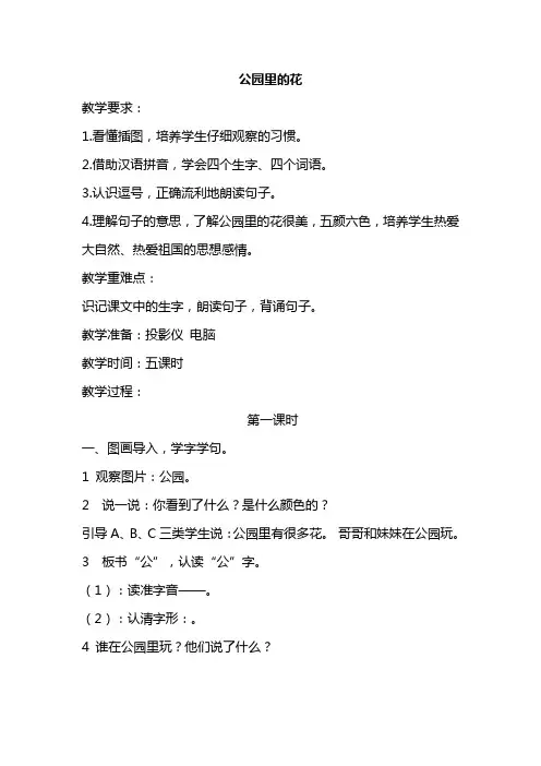 公园里的花