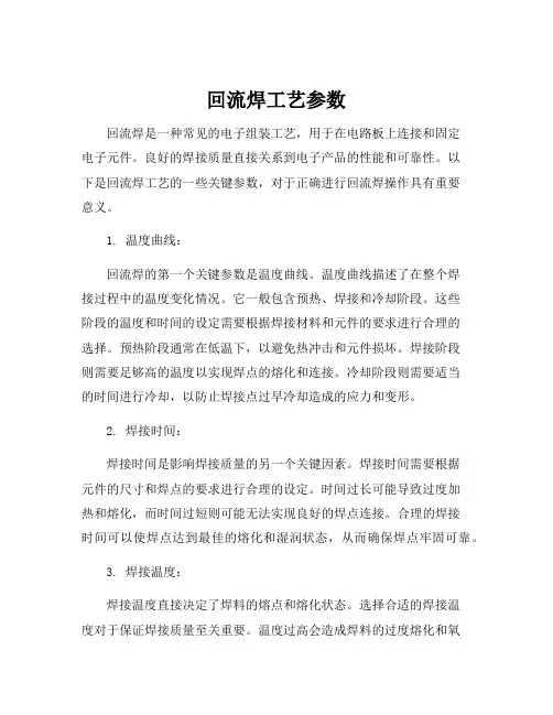 回流焊工艺参数