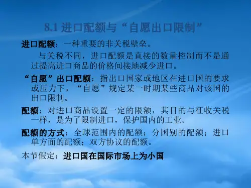 财务管理第08章进口保护政策非关税壁垒