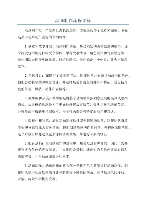 动画制作流程详解