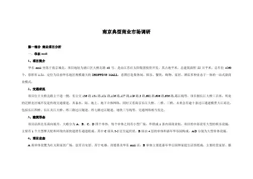 南京典型商业市场调研[1]