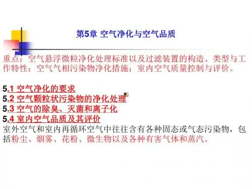 第五章空气净化与空气品质