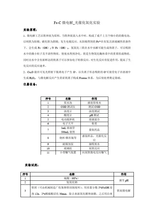 微电解光催化氧化