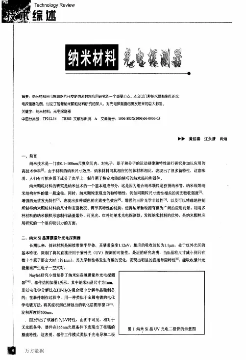 纳米材料光电探测器