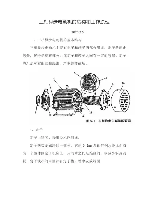 三相异步电动机的结构和工作原理