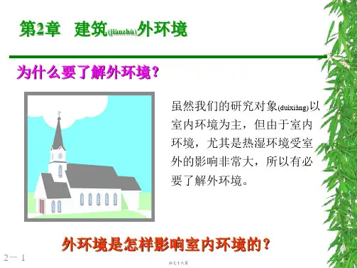 学习参考Chapter2建筑外环境