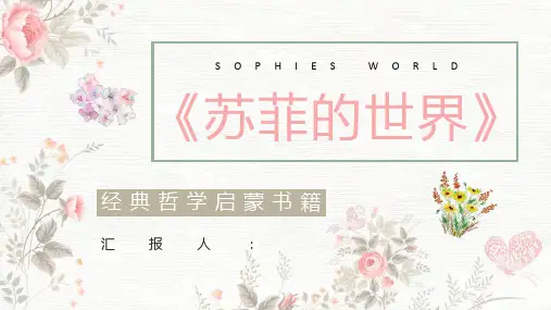 教育培训《苏菲的世界》外国经典名著阅读赏析知识点梳理教师备课课件通用PPT模板课件