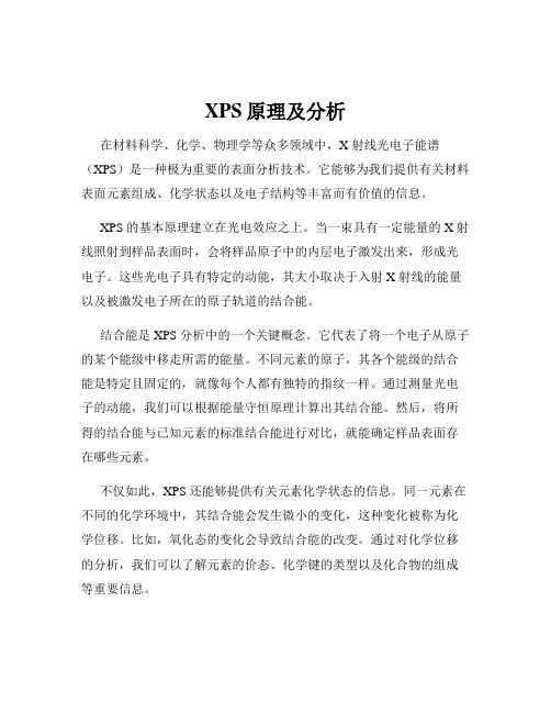 XPS原理及分析