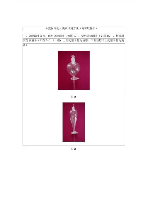 分液漏斗的分类与使用方法(附萃取操作).doc