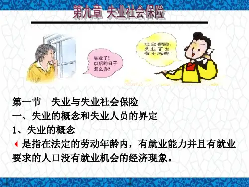 社会保险PPT课件：第九章失业保险