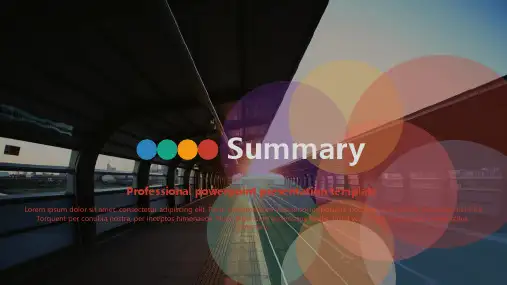 summary 精美框架式PPT模板