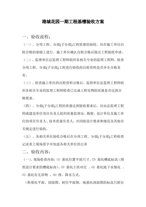 基槽验收方案