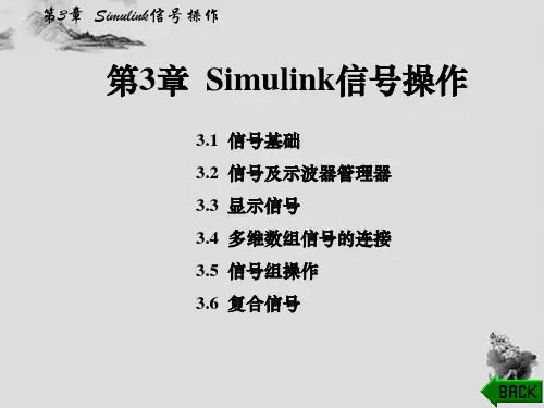 Simulink动态系统建模与仿真第3章