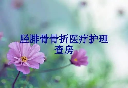 胫腓骨骨折医疗护理查房