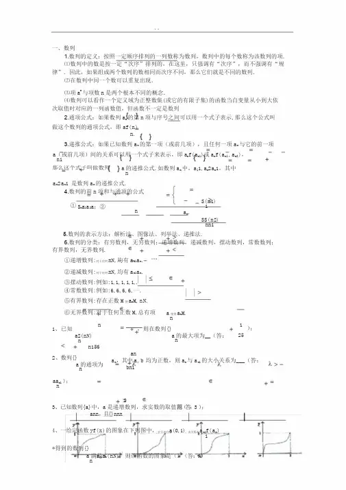 高中数学数列知识点总结(精华版)
