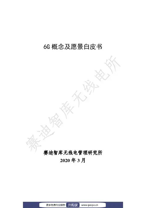 6G概念及远景白皮书-赛迪智库-2020.3-30页