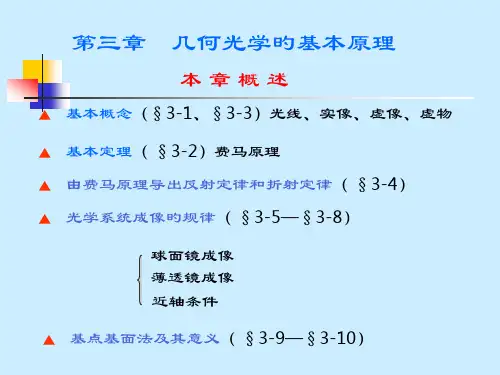 第三章-几何光学--------大学物理省名师优质课赛课获奖课件市赛课一等奖课件