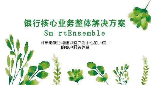 银行核心业务整体解决方案Sm rtEnsemble