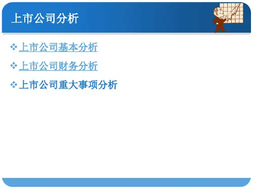 上市公司分析-上市公司基本分析(ppt78)