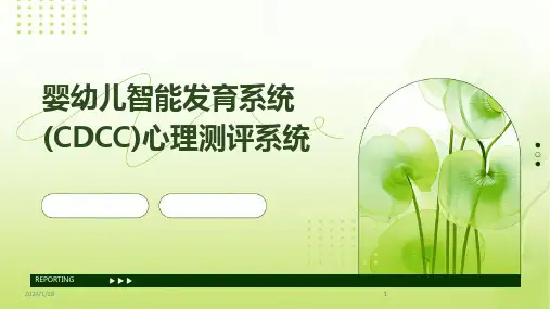 2024版婴幼儿智能发育系统(CDCC)心理测评系统