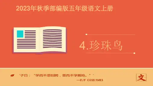珍珠鸟课件(共27张PPT)