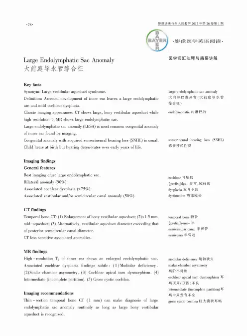 大前庭导水管综合征