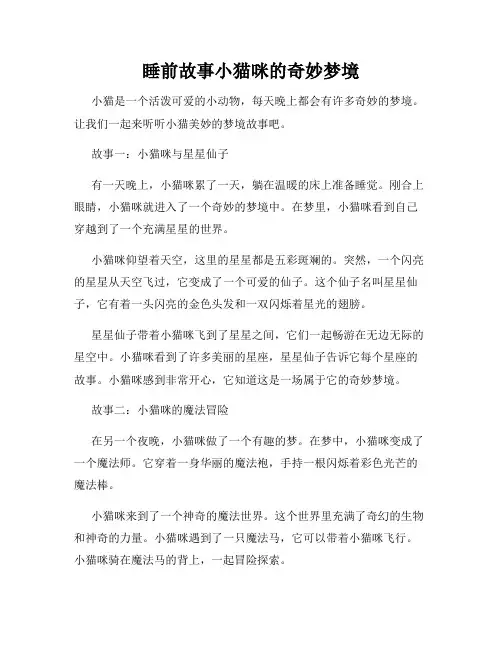 睡前故事小猫咪的奇妙梦境