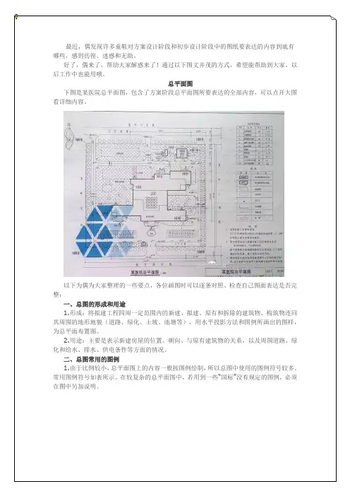 方案设计和初步设计阶段的图纸内容到底表达什么？