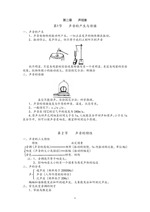 《声现象》知识点归纳