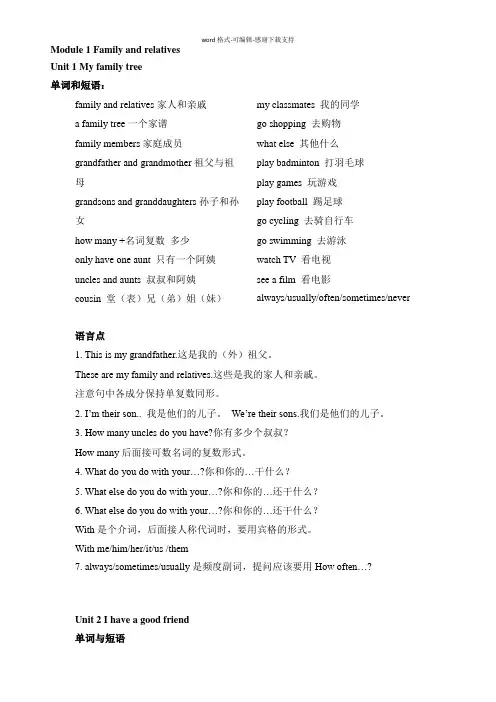 上海牛津版6A单词与词组